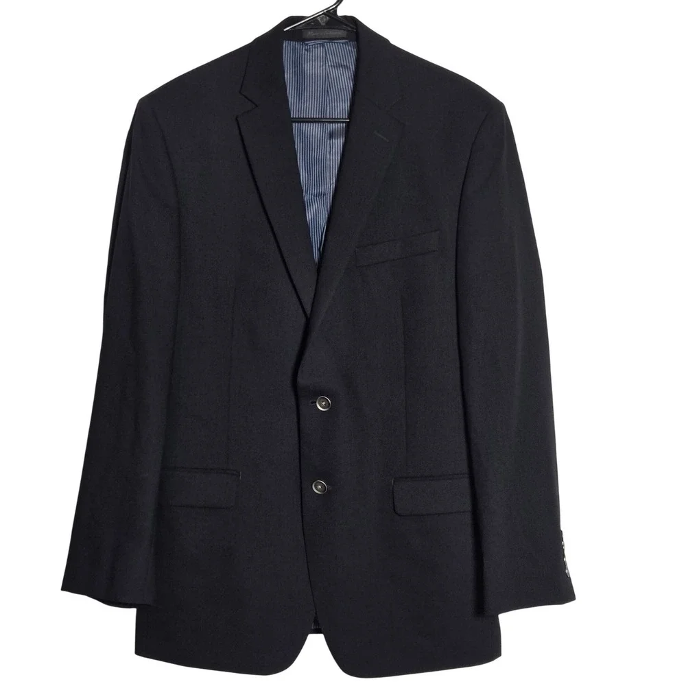 Calvin Klein Mens Wool Blend Suit Jacket Blazer 38R Quiet Luxury Business Formal